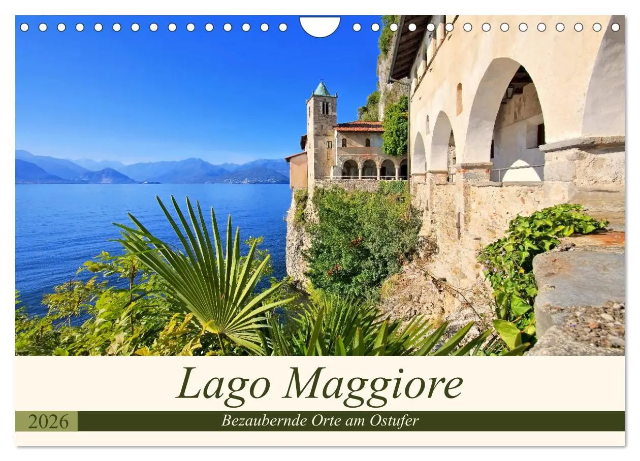 Cover: 9783457834428 | Lago Maggiore - Bezaubernde Orte am Ostufer (Wandkalender 2026 DIN...