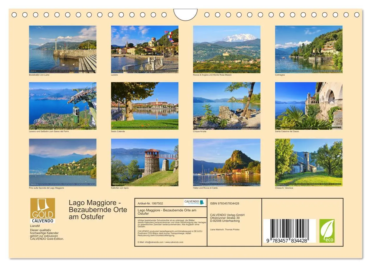Bild: 9783457834428 | Lago Maggiore - Bezaubernde Orte am Ostufer (Wandkalender 2026 DIN...
