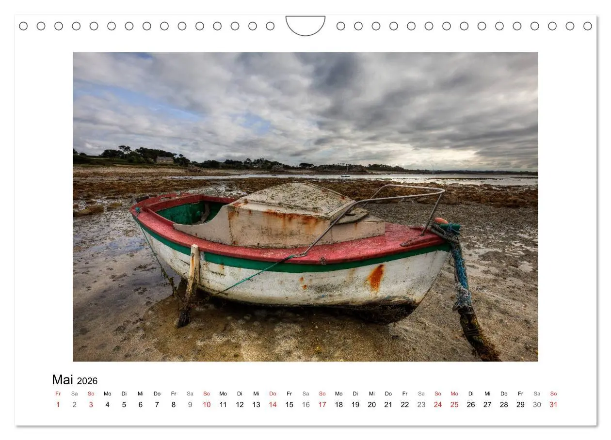Bild: 9783516234428 | Bretagne - Côte de Granit Rose (Wandkalender 2026 DIN A4 quer),...