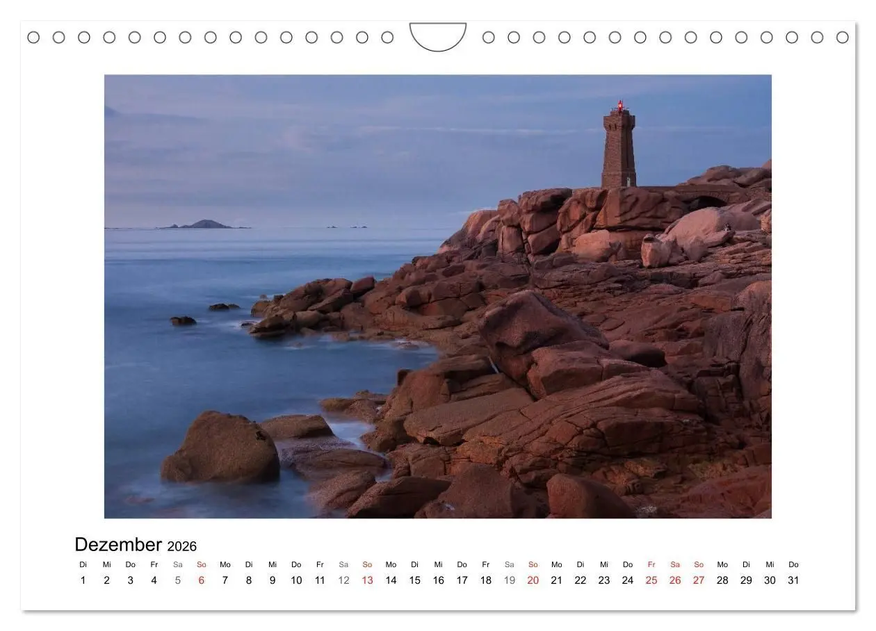 Bild: 9783516234428 | Bretagne - Côte de Granit Rose (Wandkalender 2026 DIN A4 quer),...