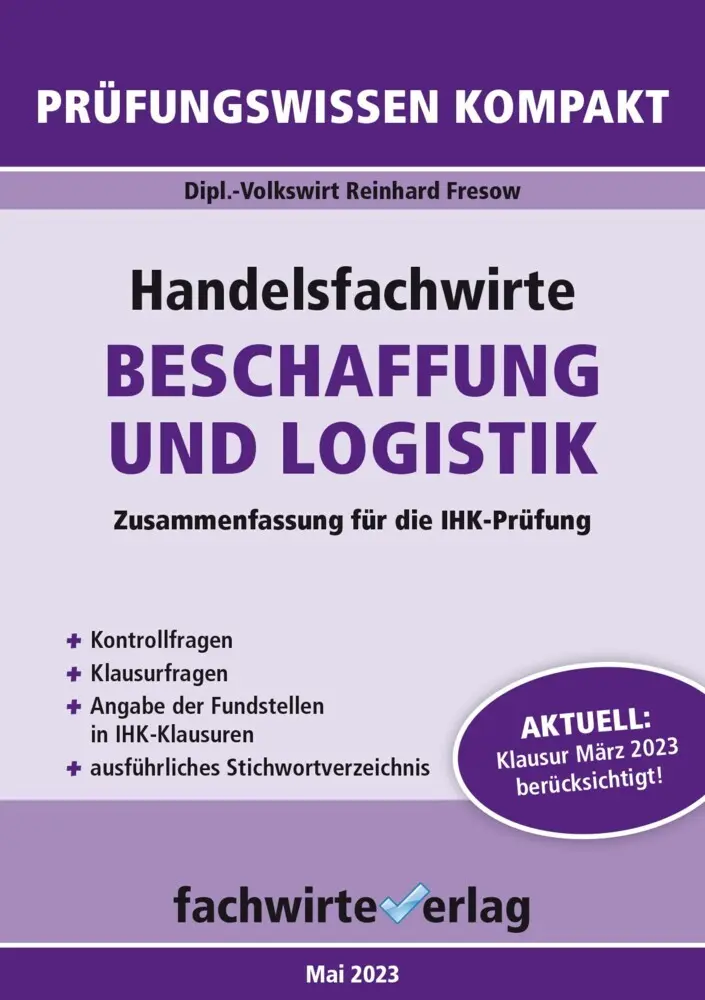 Cover: 9783958874428 | Handelsfachwirte: Beschaffung und Logistik | Reinhard Fresow | Buch