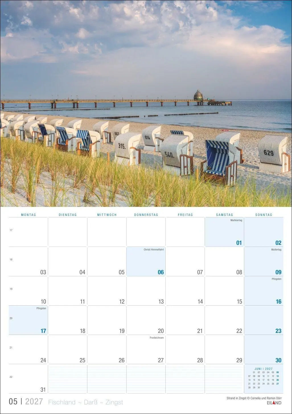 Bild: 9783964024428 | Fischland - Darß - Zingst Kalender 2027 | Eiland | Kalender | 13 S.