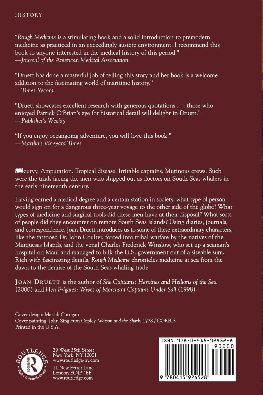 Rückseite: 9780415924528 | Rough Medicine | Surgeons at Sea in the Age of Sail | Joan Druett