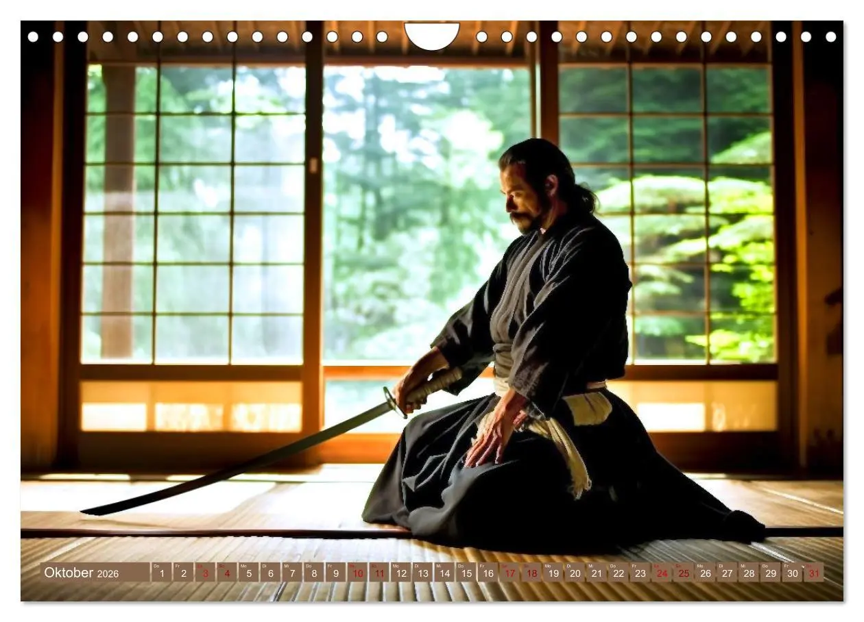 Bild: 9783457374528 | Samurai - ein Leben in Meditation (Wandkalender 2026 DIN A4 quer),...