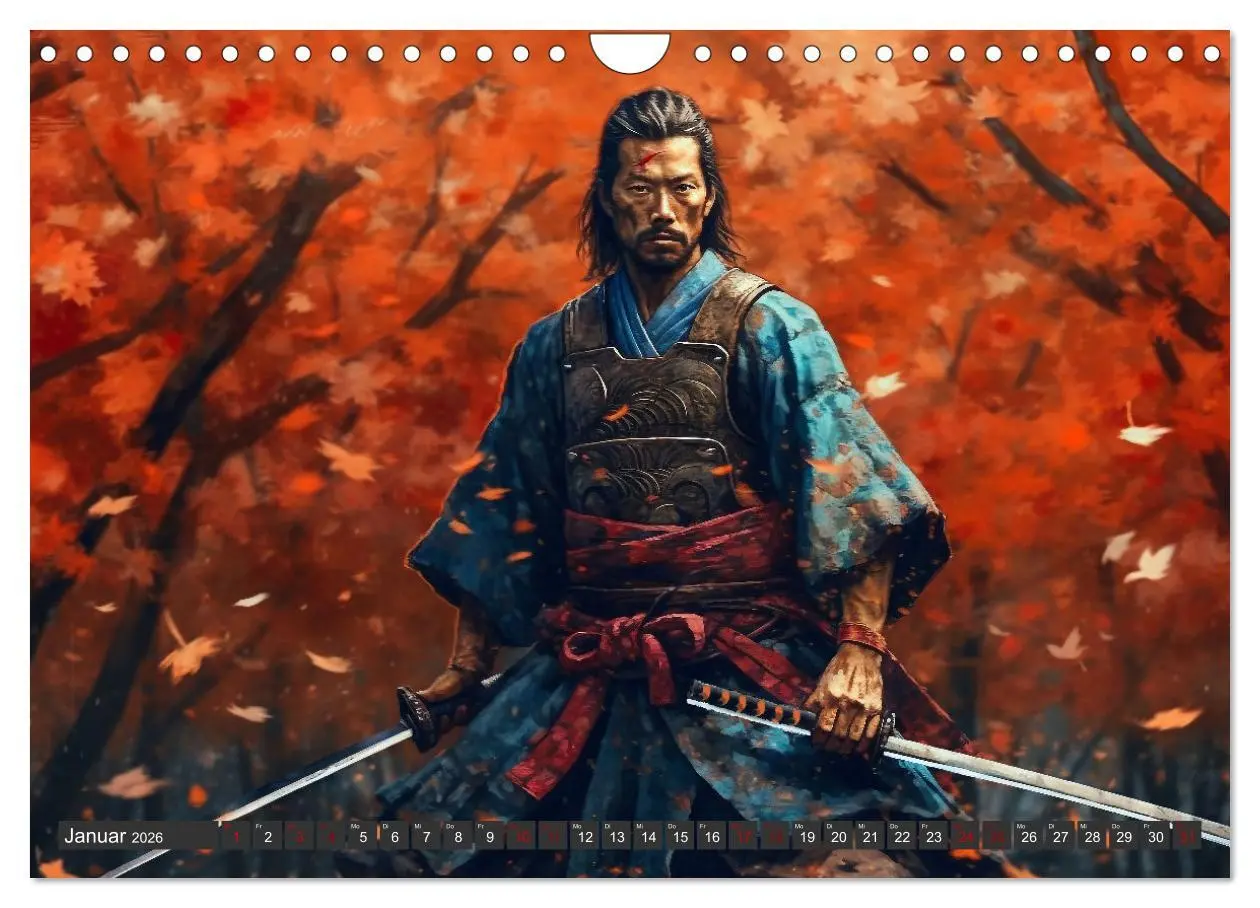 Bild: 9783457374528 | Samurai - ein Leben in Meditation (Wandkalender 2026 DIN A4 quer),...
