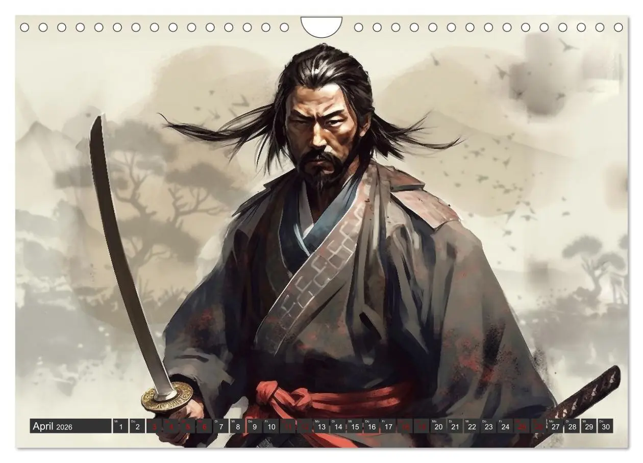 Bild: 9783457374528 | Samurai - ein Leben in Meditation (Wandkalender 2026 DIN A4 quer),...
