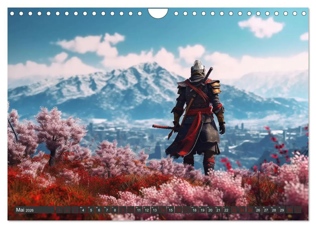 Bild: 9783457374528 | Samurai - ein Leben in Meditation (Wandkalender 2026 DIN A4 quer),...
