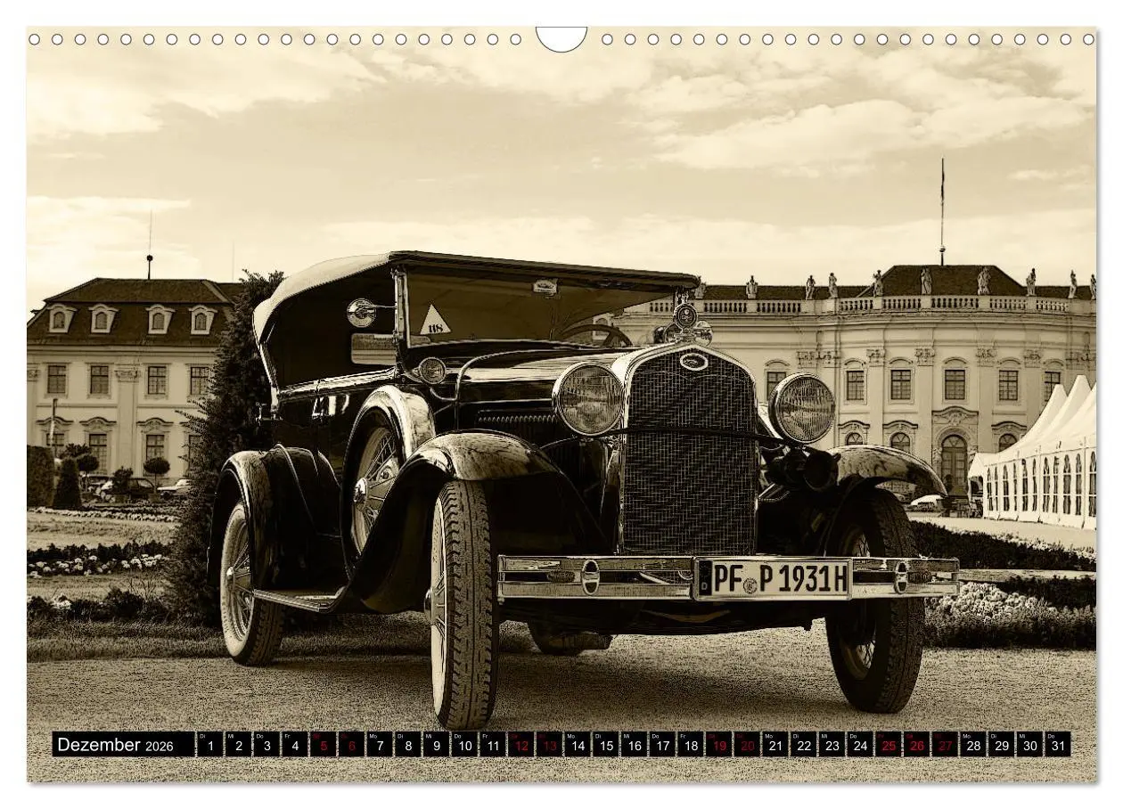 Bild: 9783457684528 | Klassische Automobile (Wandkalender 2026 DIN A3 quer), CALVENDO...