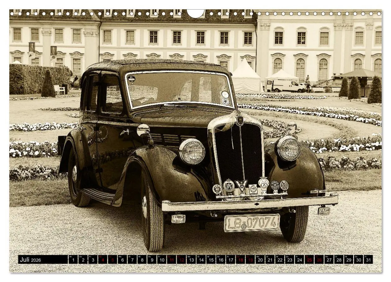 Bild: 9783457684528 | Klassische Automobile (Wandkalender 2026 DIN A3 quer), CALVENDO...