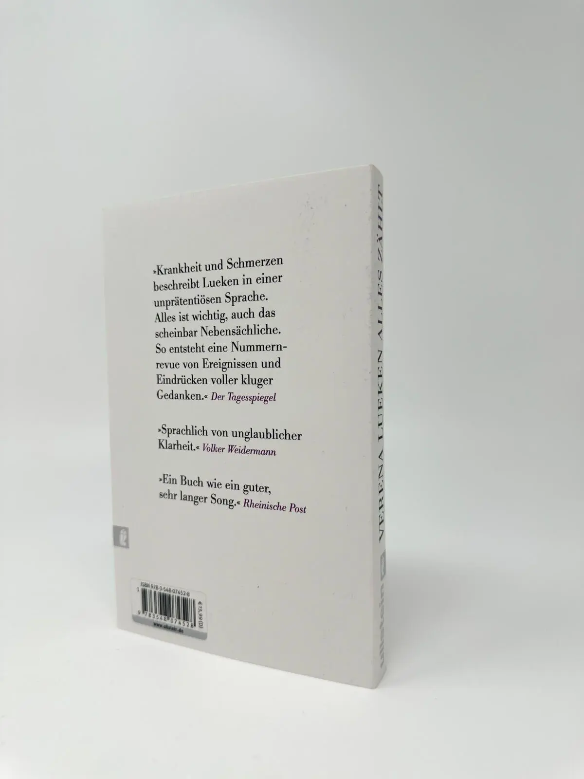 Bild: 9783548074528 | Alles zählt | Verena Lueken | Taschenbuch | 208 S. | Deutsch | 2026