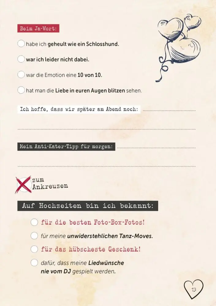 Bild: 9783830364528 | Let's Party: Hochzeit! Ausfüllbuch für Hochzeitsgäste | Lappan Verlag