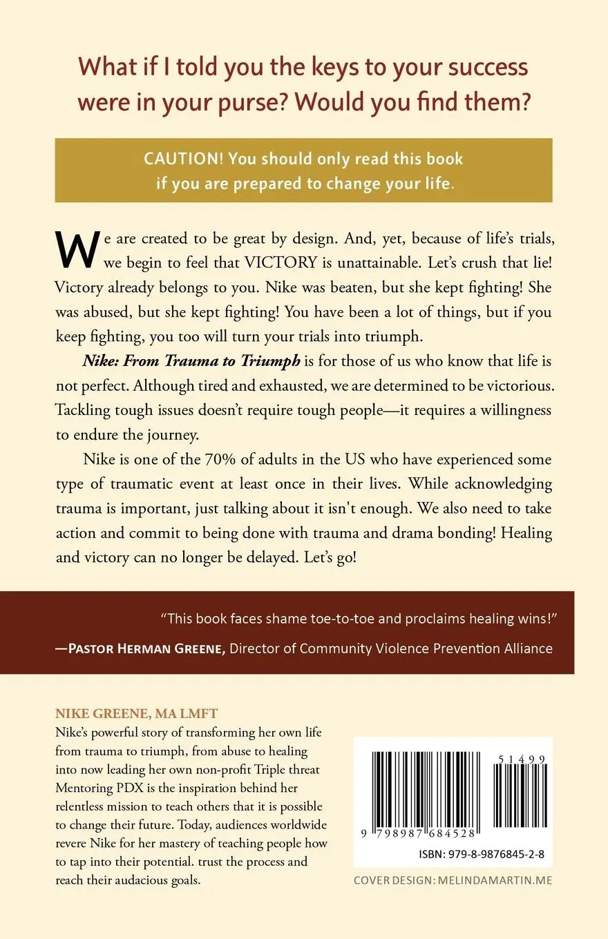 Rückseite: 9798987684528 | Nike, More Than a Name It's My Life | From Trauma to Triumph | Greene