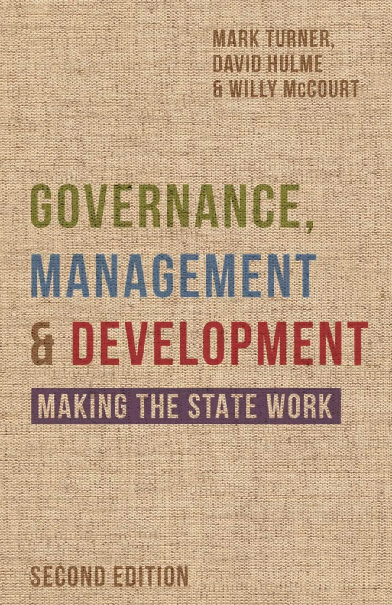 Cover: 9780333984628 | Governance, Management and Development | Making the State Work | Buch