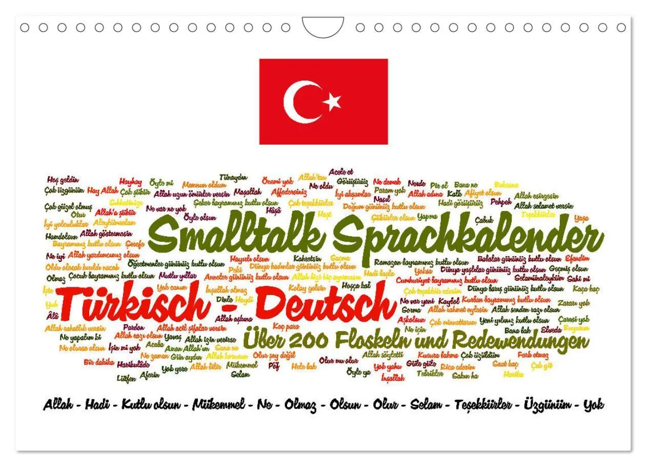 Cover: 9783457744628 | Smalltalk Sprachkalender Türkisch-Deutsch (Wandkalender 2026 DIN A4...