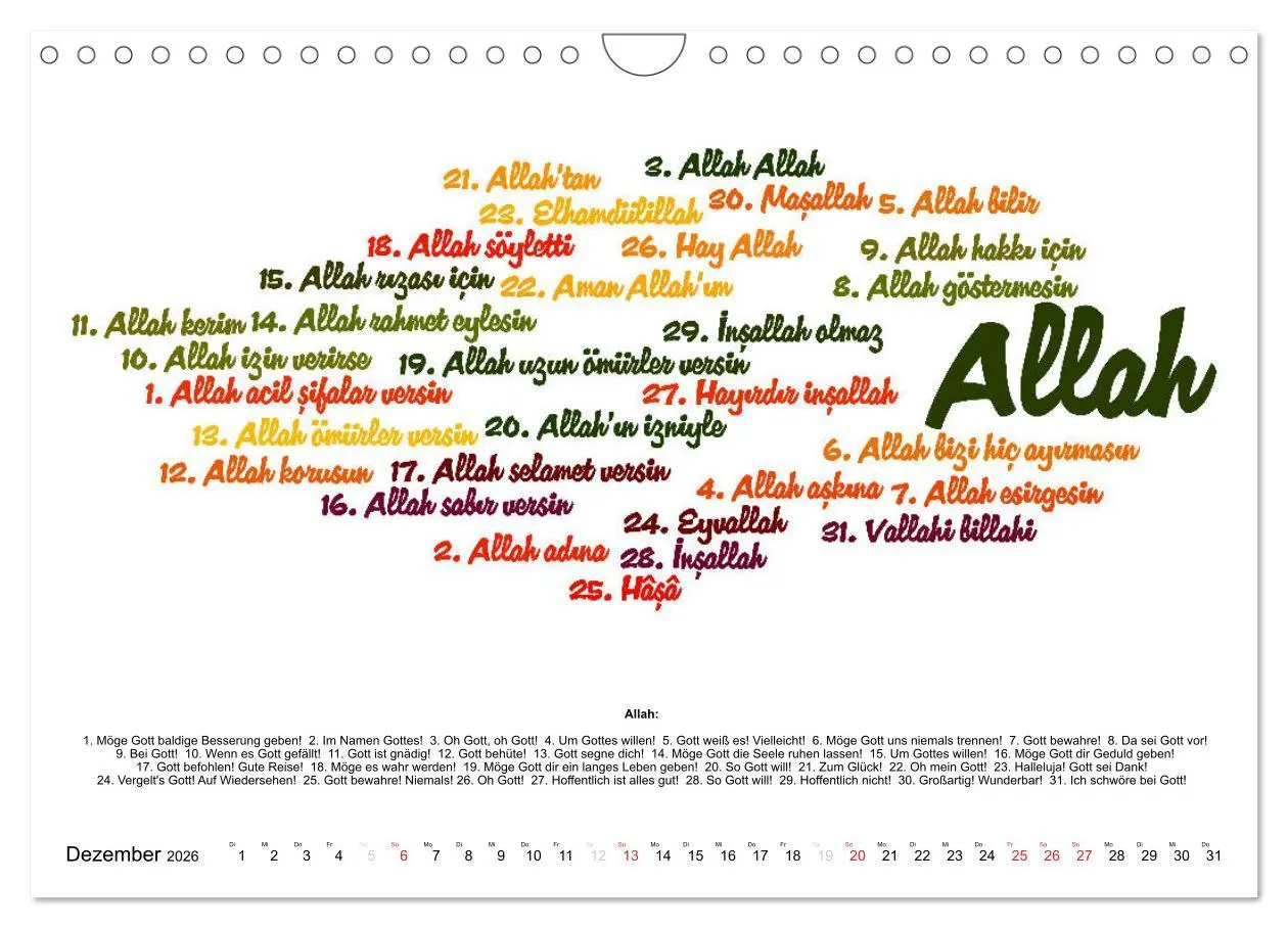 Bild: 9783457744628 | Smalltalk Sprachkalender Türkisch-Deutsch (Wandkalender 2026 DIN A4...