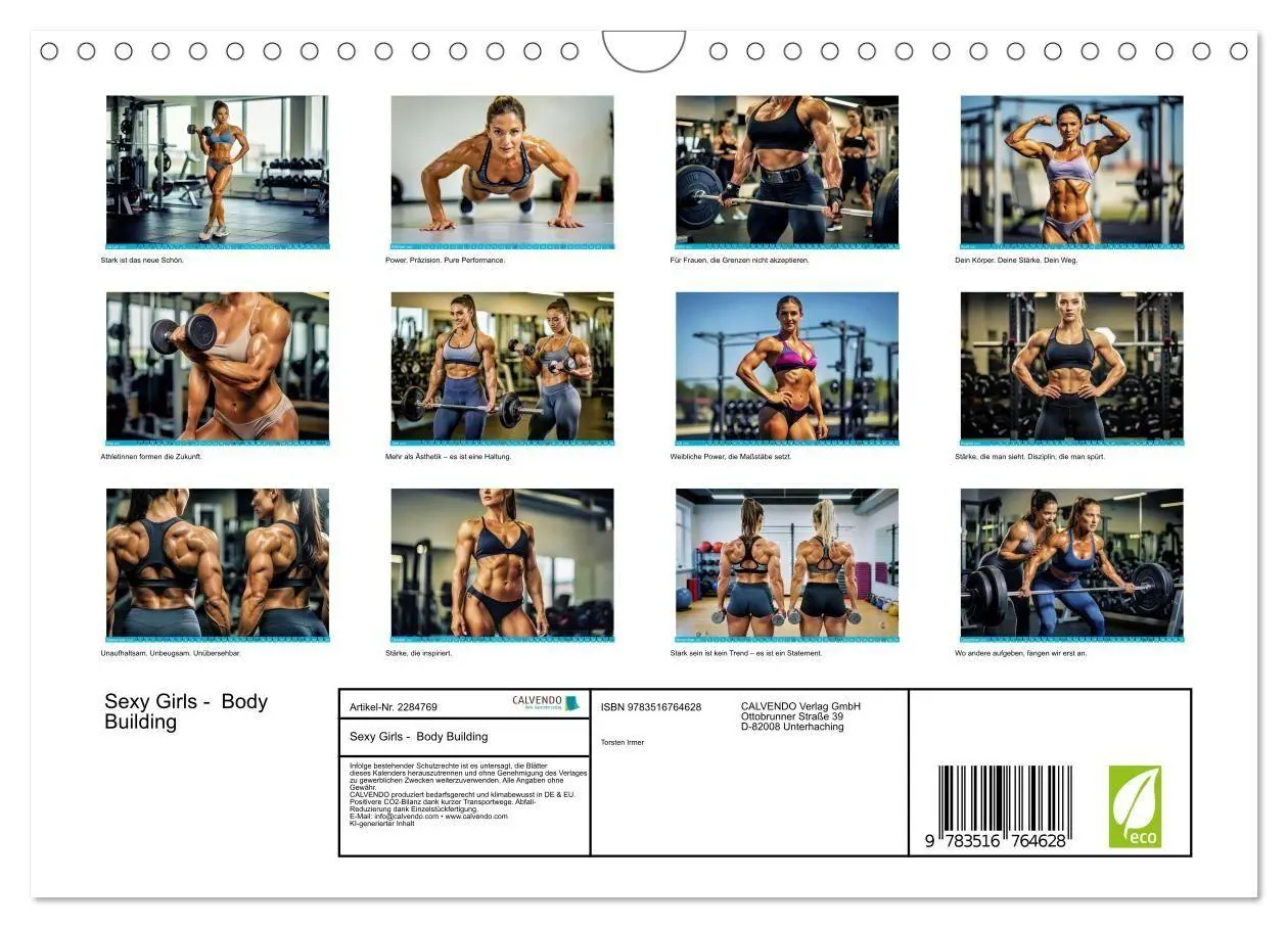 Bild: 9783516764628 | Sexy Girls - Body Building (Wandkalender 2027 DIN A4 quer),...