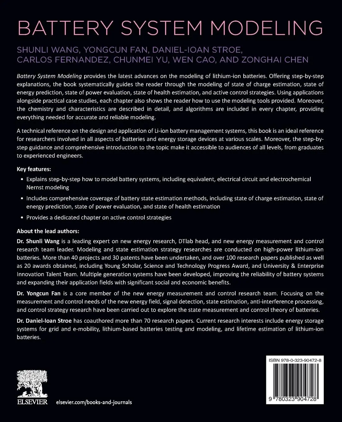 Rückseite: 9780323904728 | Battery System Modeling | Cao Wen (u. a.) | Taschenbuch | Englisch