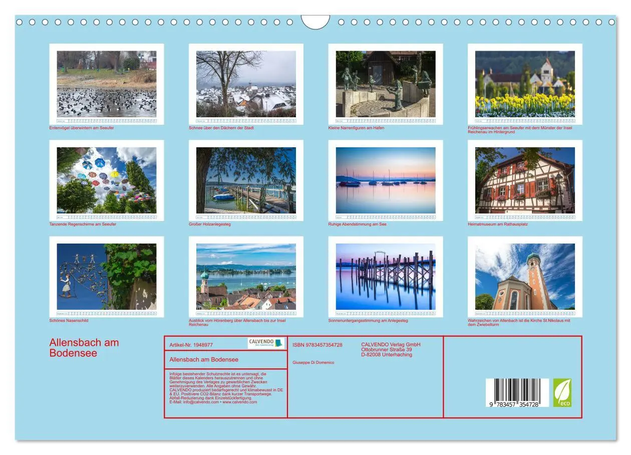 Bild: 9783457354728 | Allensbach am Bodensee (Wandkalender 2026 DIN A3 quer), CALVENDO...