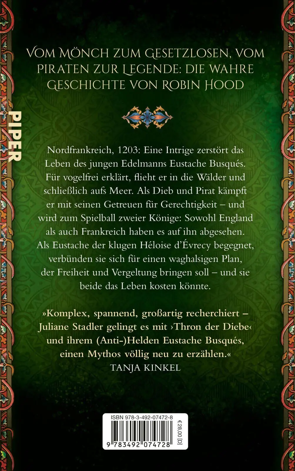 Rückseite: 9783492074728 | Thron der Diebe | Juliane Stadler | Buch | 672 S. | Deutsch | 2026
