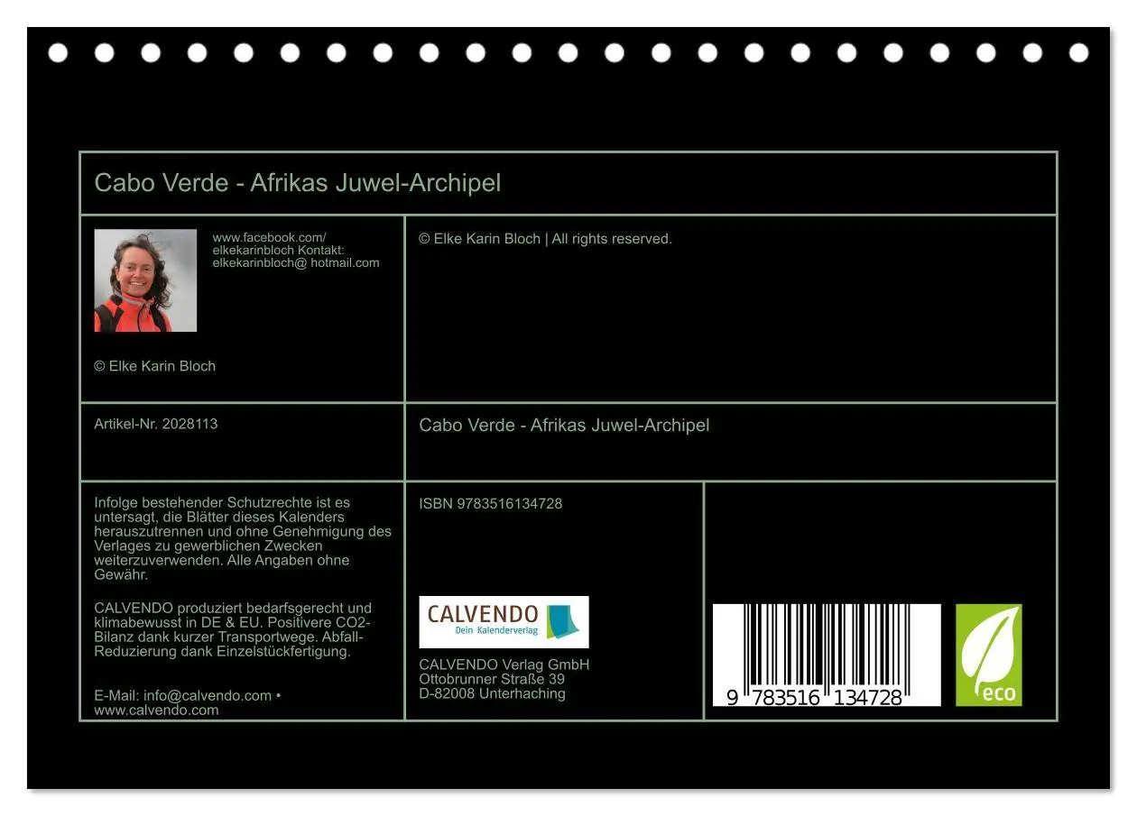 Bild: 9783516134728 | Cabo Verde - Afrikas Juwel-Archipel (Tischkalender 2026 DIN A5...