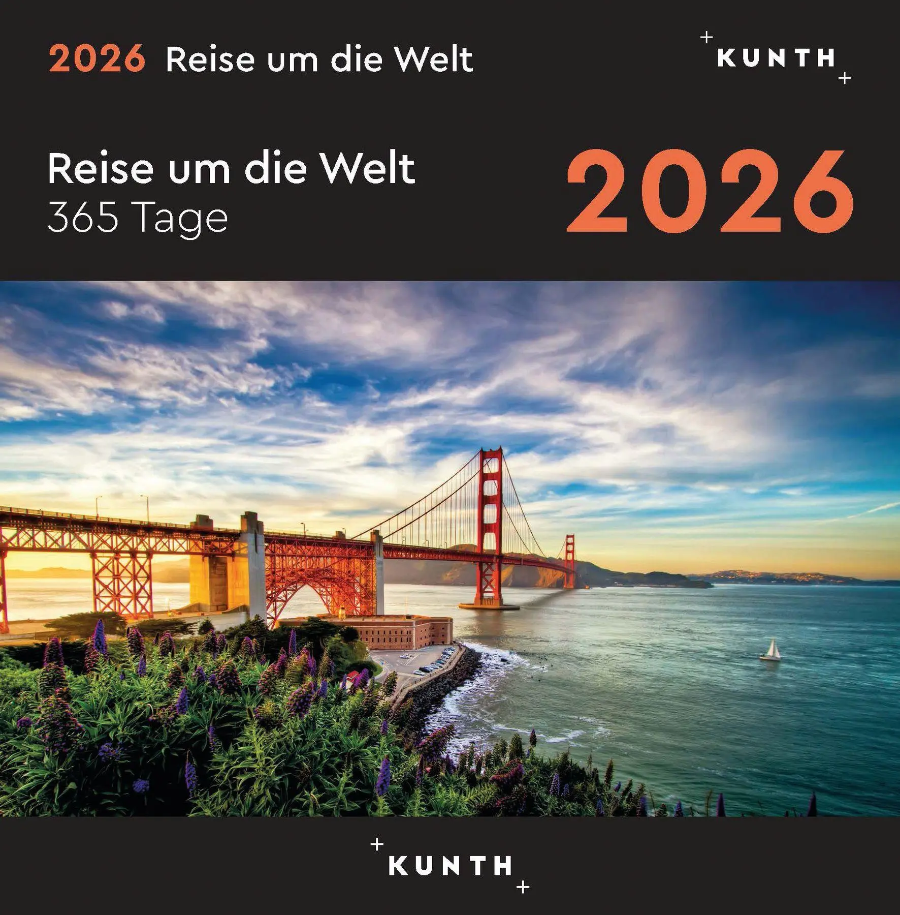 Cover: 9783965914728 | Reise um die Welt - KUNTH 365-Tage-Abreißkalender 2026 | Kalender