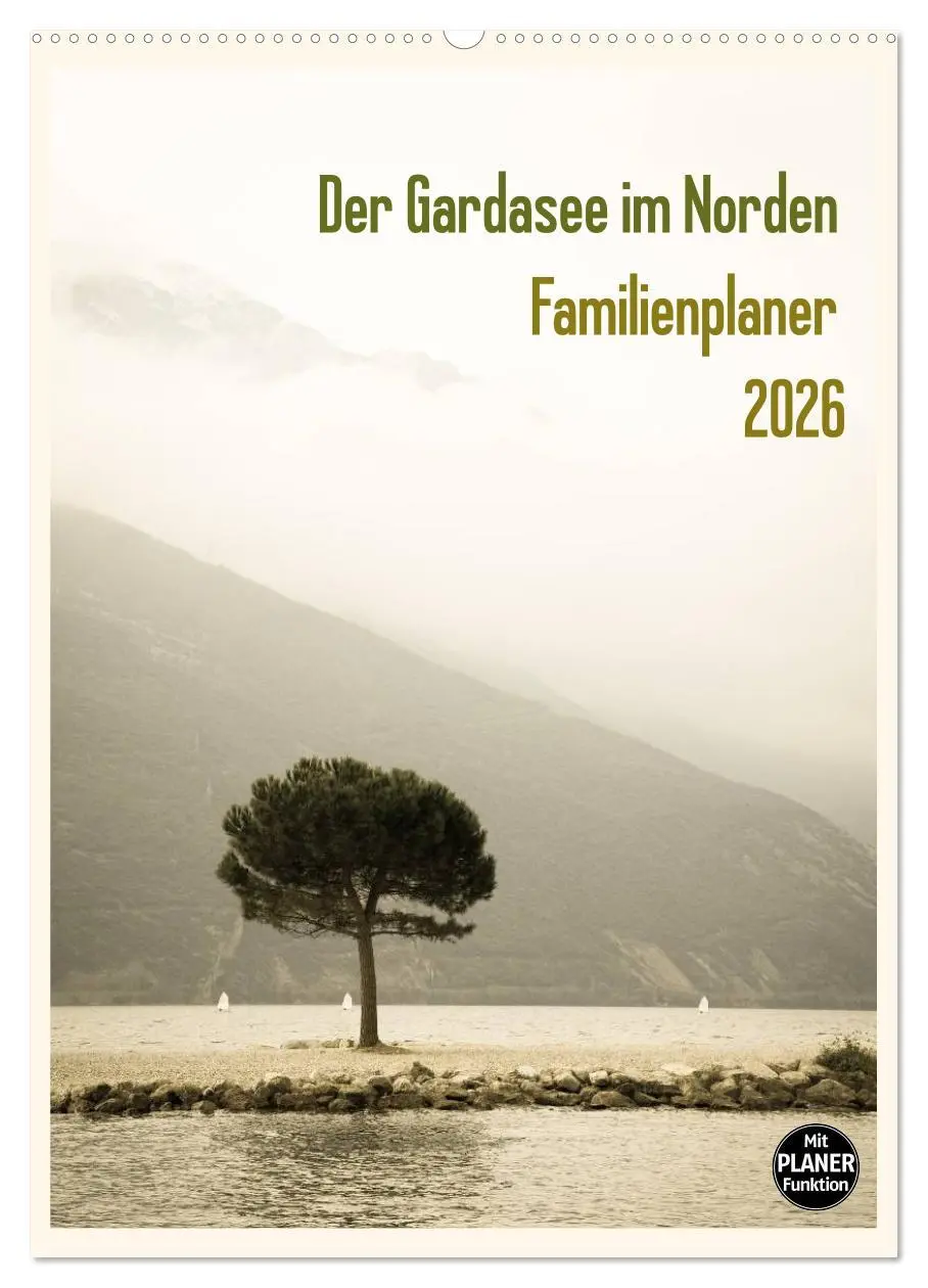Cover: 9783516434828 | Der Gardasee im Norden - Familienplaner 2026 (Wandkalender 2026 DIN...