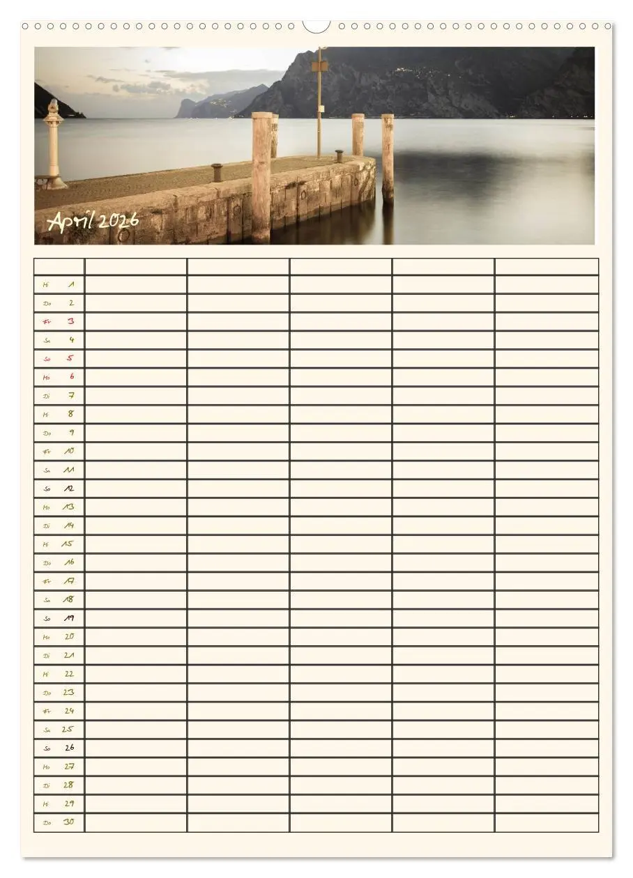 Bild: 9783516434828 | Der Gardasee im Norden - Familienplaner 2026 (Wandkalender 2026 DIN...