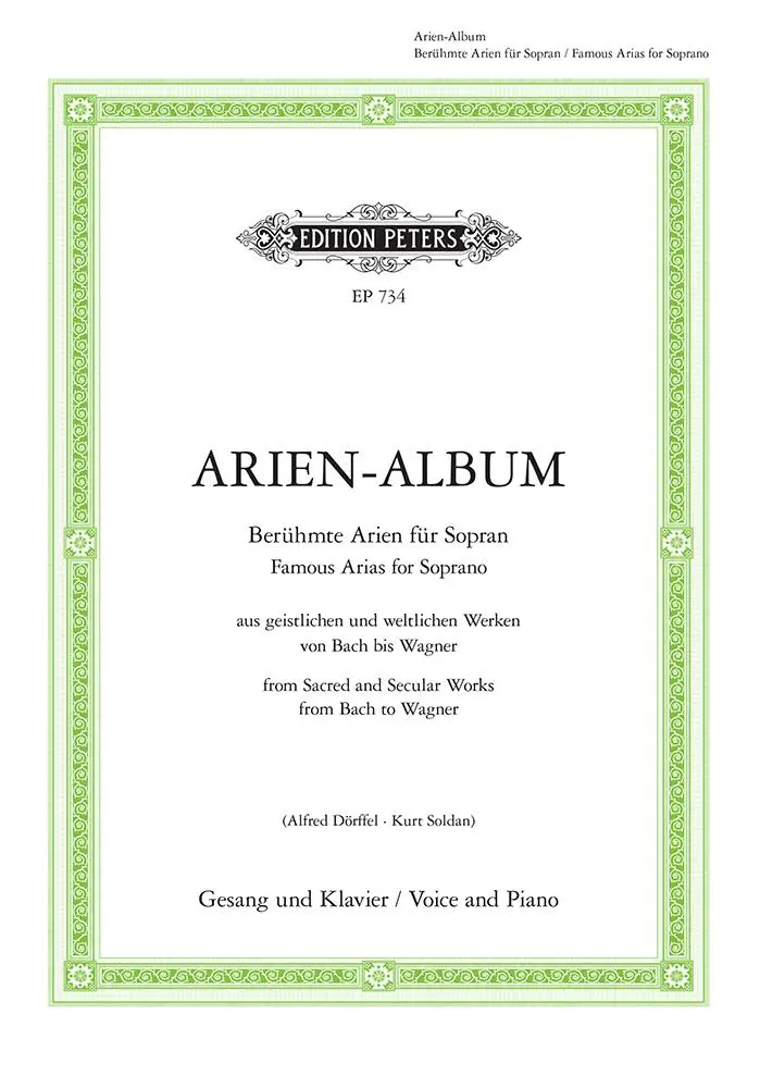 Cover: 9790014004828 | Arien-Album - Berühmte Arien für Sopran | Alfred Dörffel (u. a.)