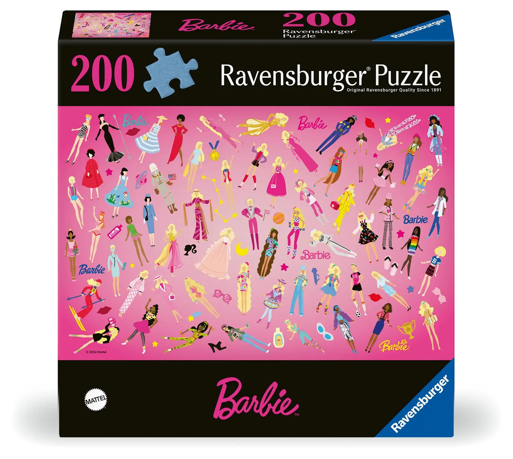 Cover: 4005555014928 | Erwachsenenpuzzle 200 Teile - Barbie - Inspirierende Mädchen seit 1959