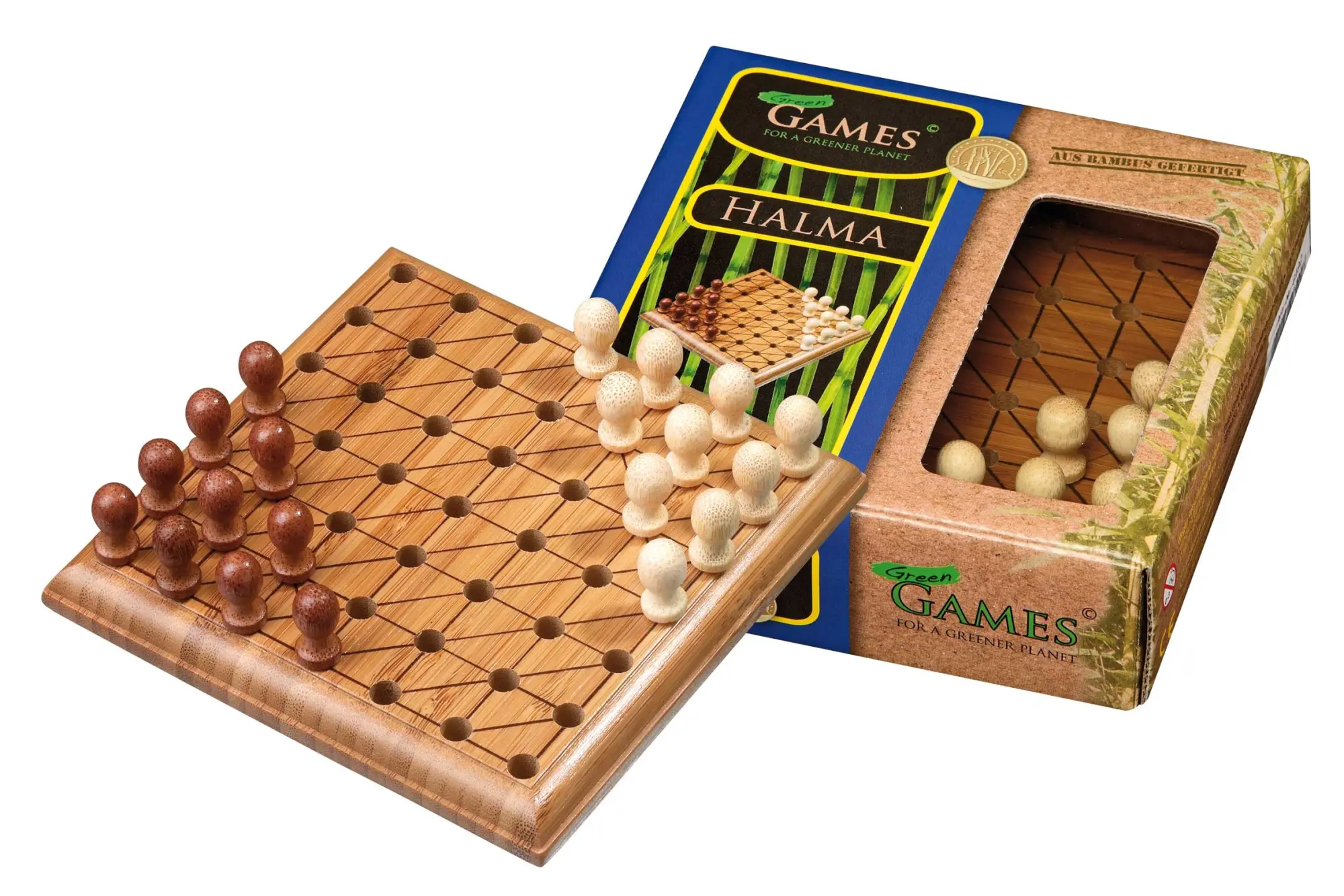 Cover: 4014156064928 | Philos 6492 - Halma, mini, Reisespiel, Bambus | 6492 | Deutsch | 2011