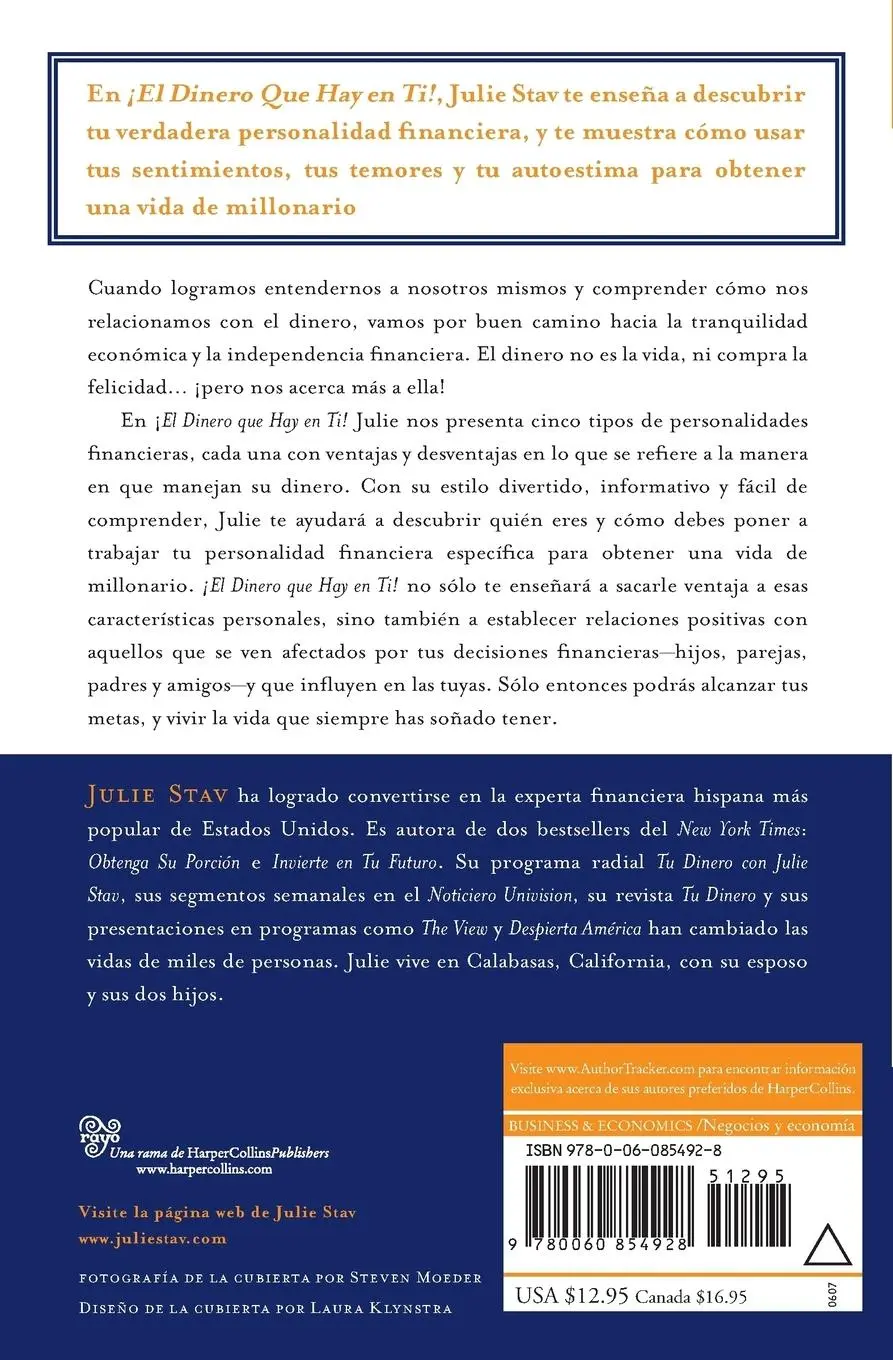 Rückseite: 9780060854928 | El Dinero Que Hay En Ti! | Julie Stav | Taschenbuch | Spanisch | 2007