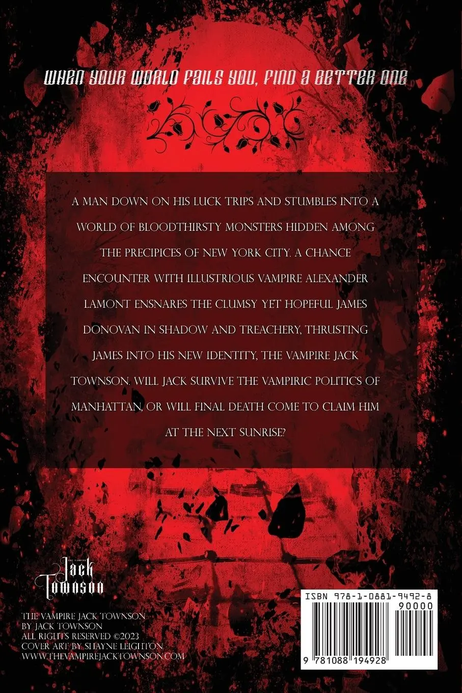 Rückseite: 9781088194928 | The Vampire Jack Townson - Fame Has Its Price | Jack Townson | Buch