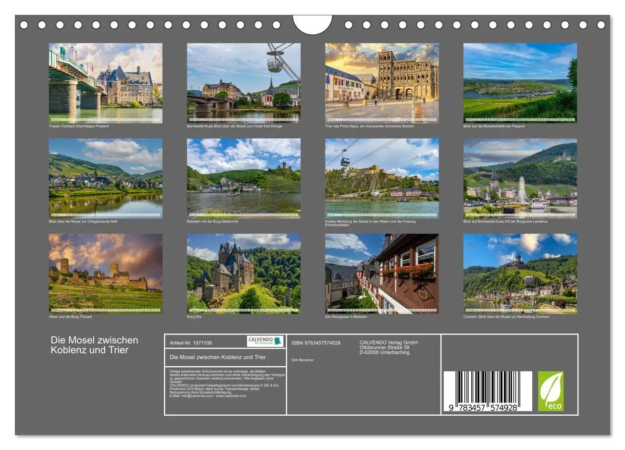 Bild: 9783457574928 | Die Mosel zwischen Koblenz und Trier (Wandkalender 2026 DIN A4...