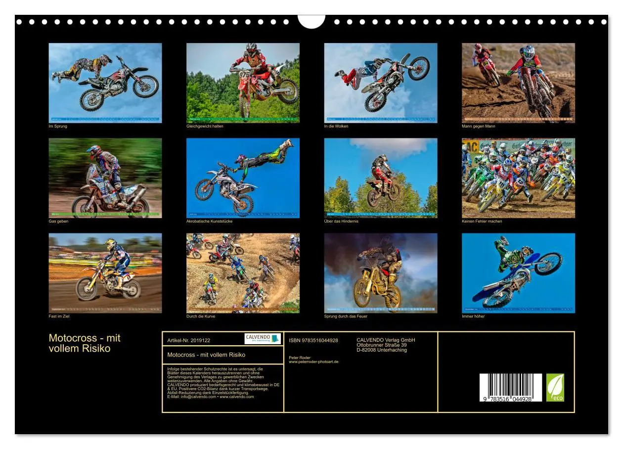 Bild: 9783516044928 | Motocross - mit vollem Risiko (Wandkalender 2026 DIN A3 quer),...
