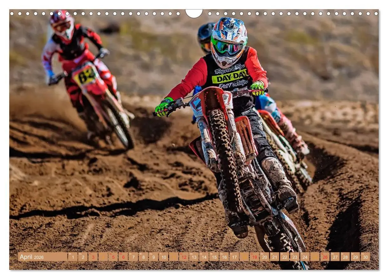 Bild: 9783516044928 | Motocross - mit vollem Risiko (Wandkalender 2026 DIN A3 quer),...