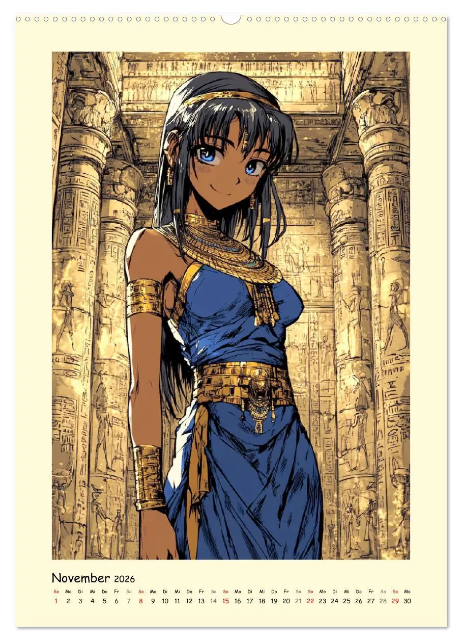 Bild: 9783516245028 | Im alten Ägypten. Manga-Mädchen im Pharaonenland (Wandkalender 2026...