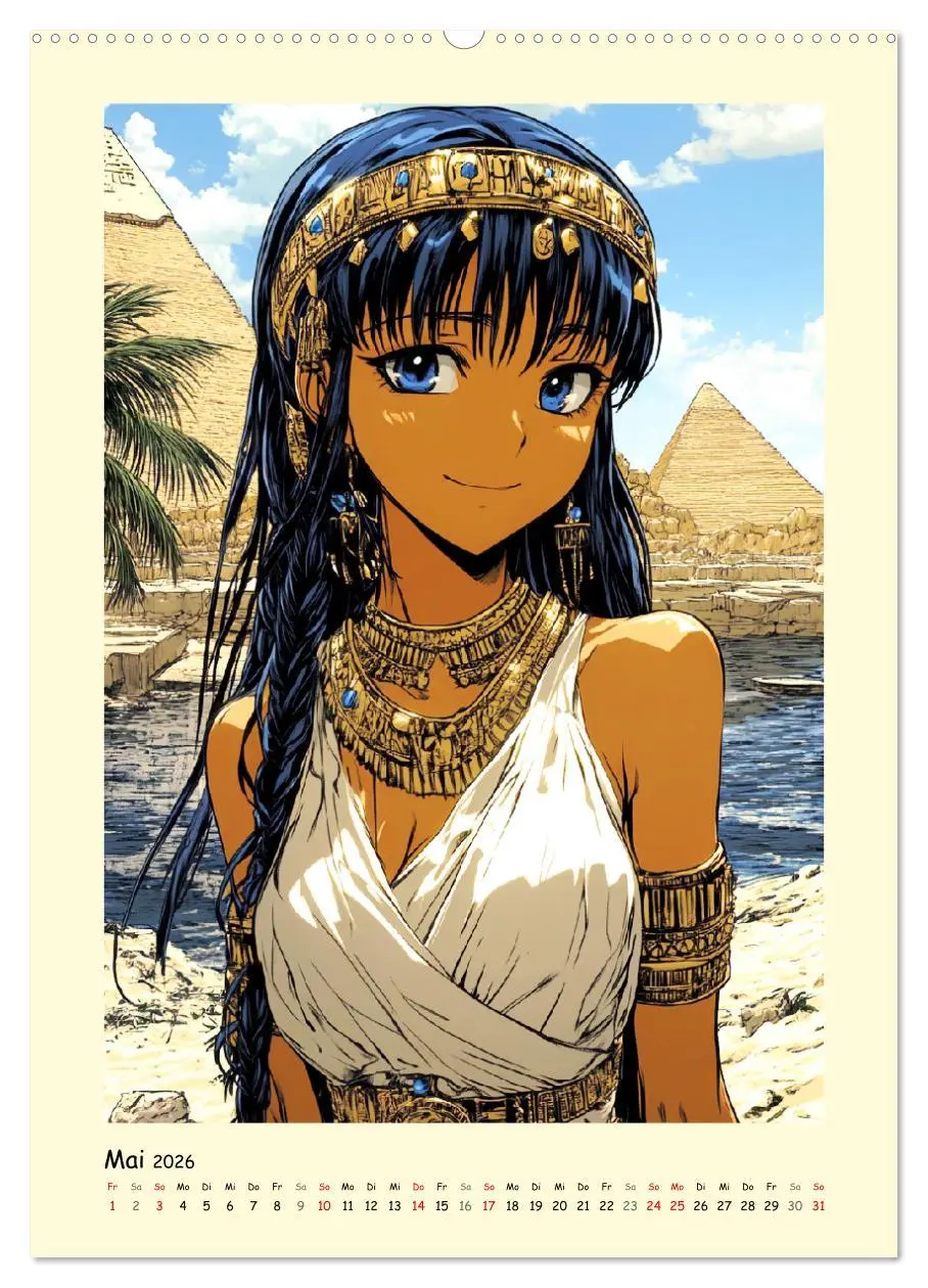 Bild: 9783516245028 | Im alten Ägypten. Manga-Mädchen im Pharaonenland (Wandkalender 2026...