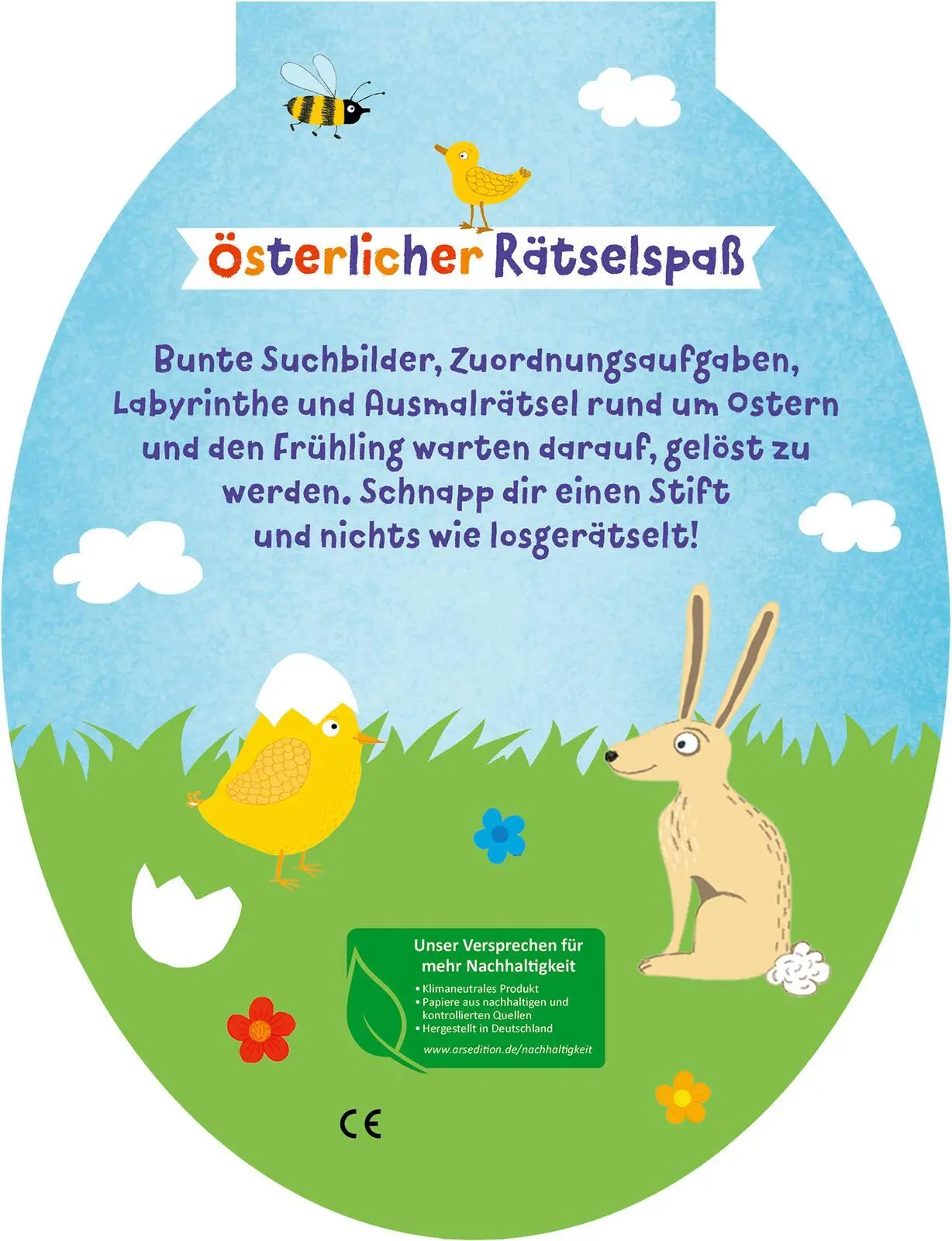 Rückseite: 9783845855028 | Große Oster-Rätselei | ab 4 | Eleanor Sommer | Taschenbuch | 96 S.