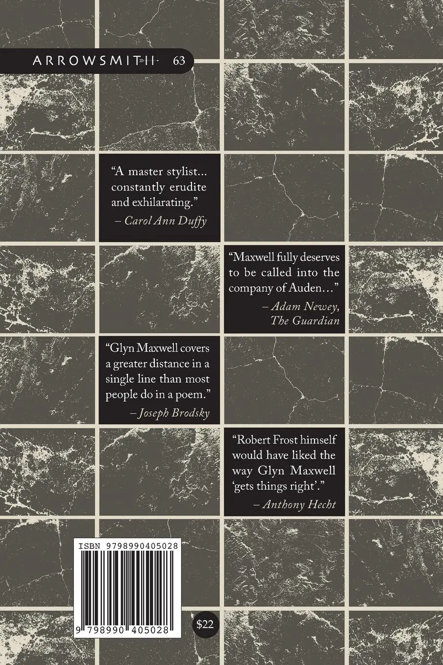 Rückseite: 9798990405028 | New and Selected Poems | Glyn Maxwell | Taschenbuch | Englisch | 2024