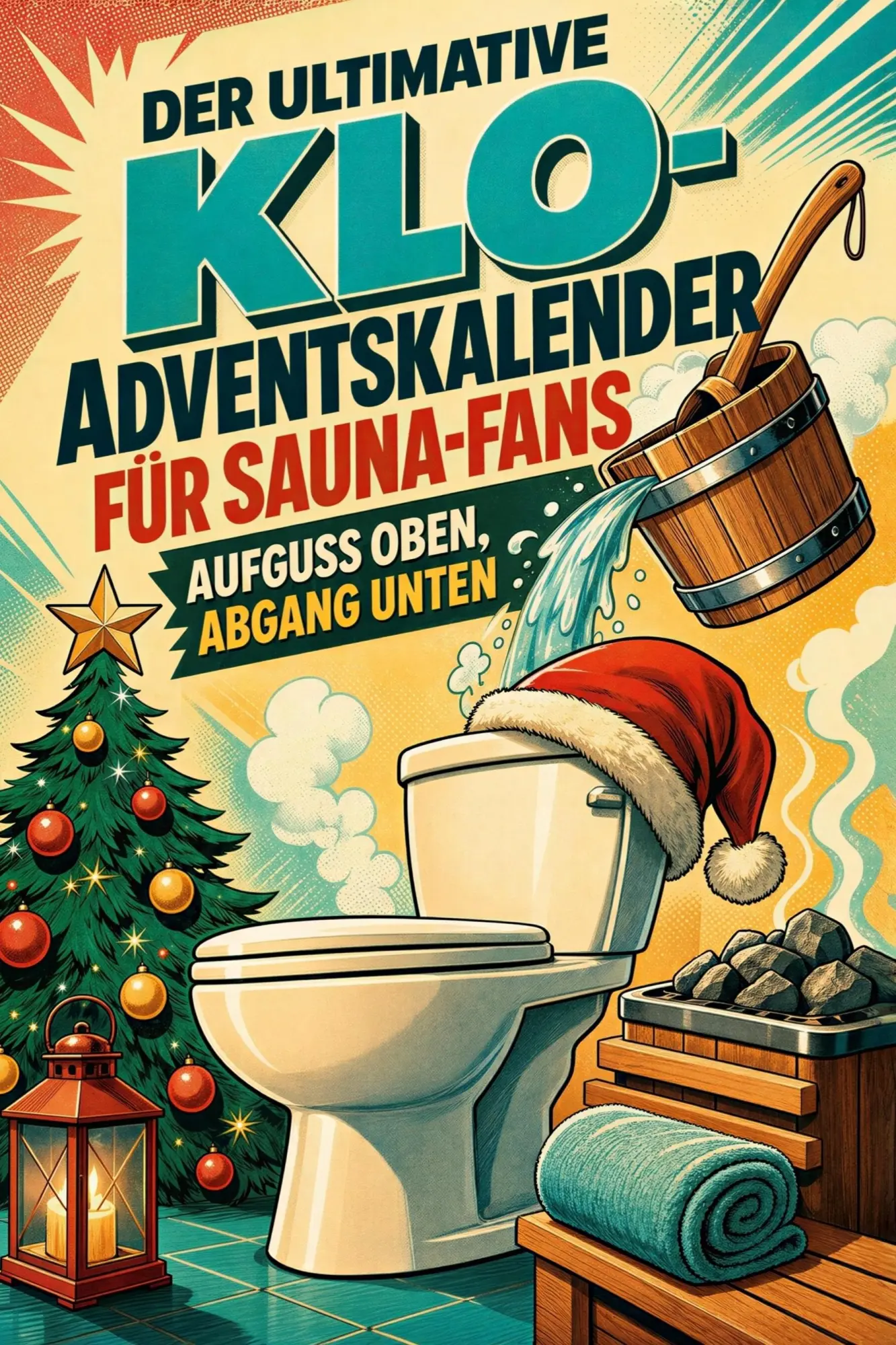 Cover: 9783696115128 | Der ultimative Klo-Adventskalender für Sauna-Fans | Jonah Kaiser