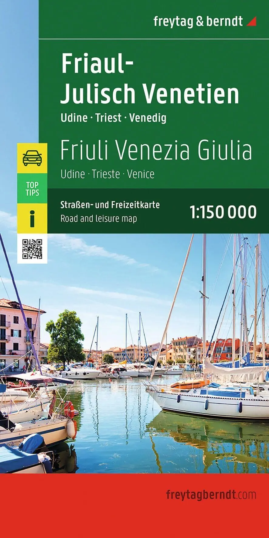 Cover: 9783707925128 | freytag &amp; berndt Straßenkarte Friaul-Julisch Venetien 1:150.000 | 2026