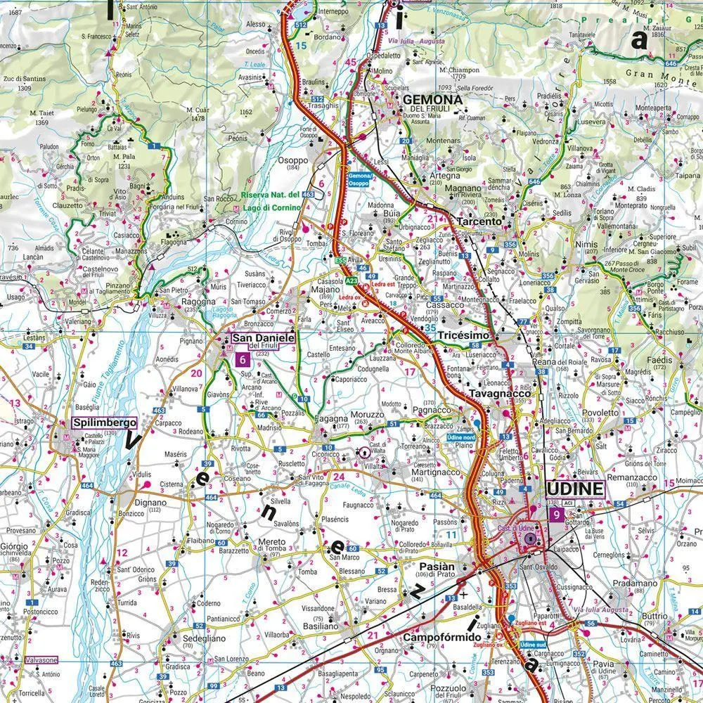 Bild: 9783707925128 | freytag &amp; berndt Straßenkarte Friaul-Julisch Venetien 1:150.000 | 2026