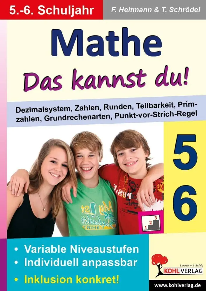 Cover: 9783866325128 | Mathe - Das kannst du! - 5./6. Schuljahr | Friedhelm Heitmann (u. a.)