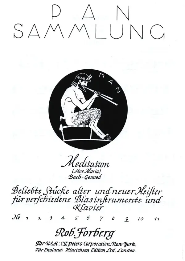 Cover: 9790206105128 | Méditation (Ave Maria) für Flöte (Vl./Vc./Ob./Hrn. F/ Fag./ Trp./...