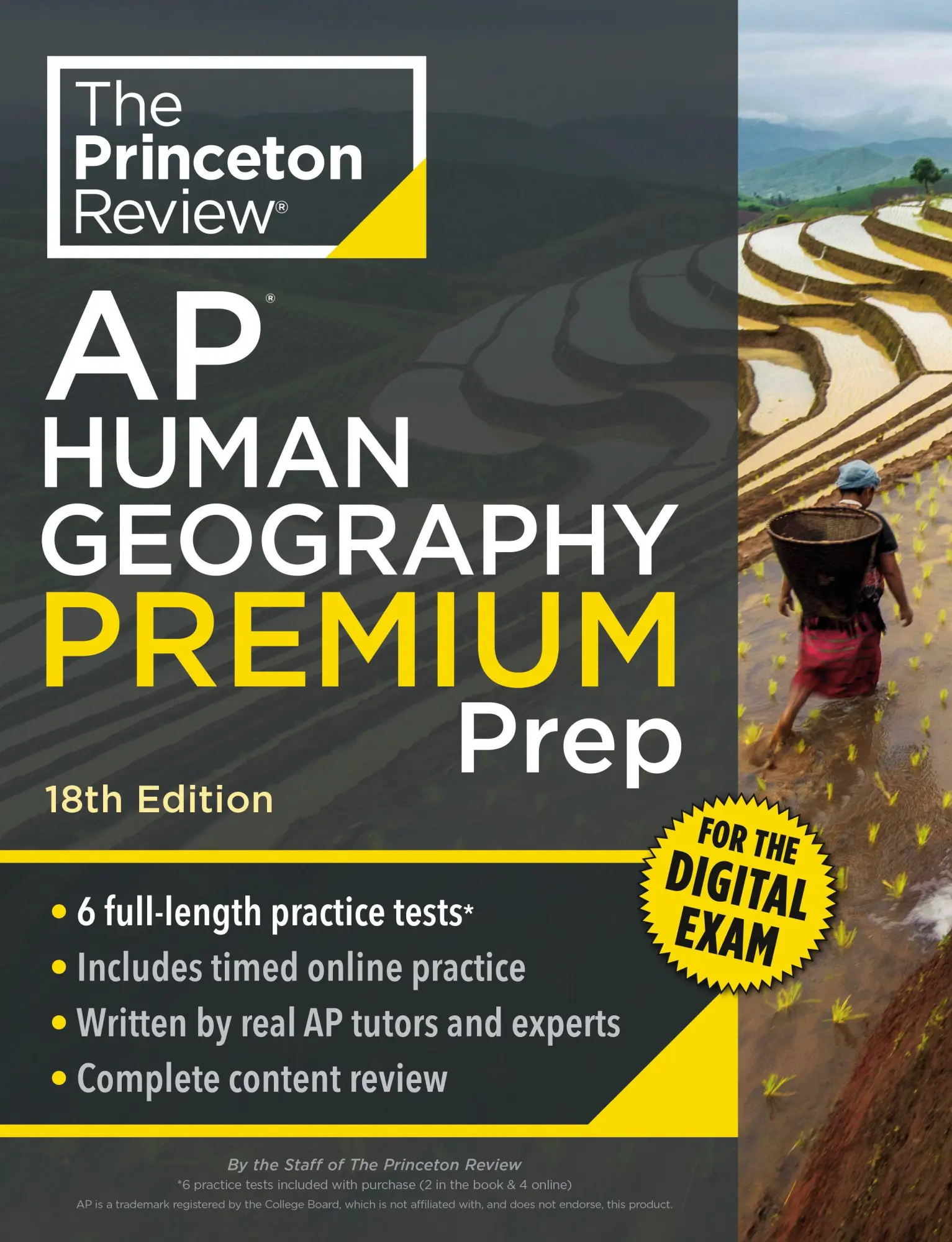 Cover: 9798217125128 | Princeton Review AP Human Geography Premium Prep, 18th Edition | Buch