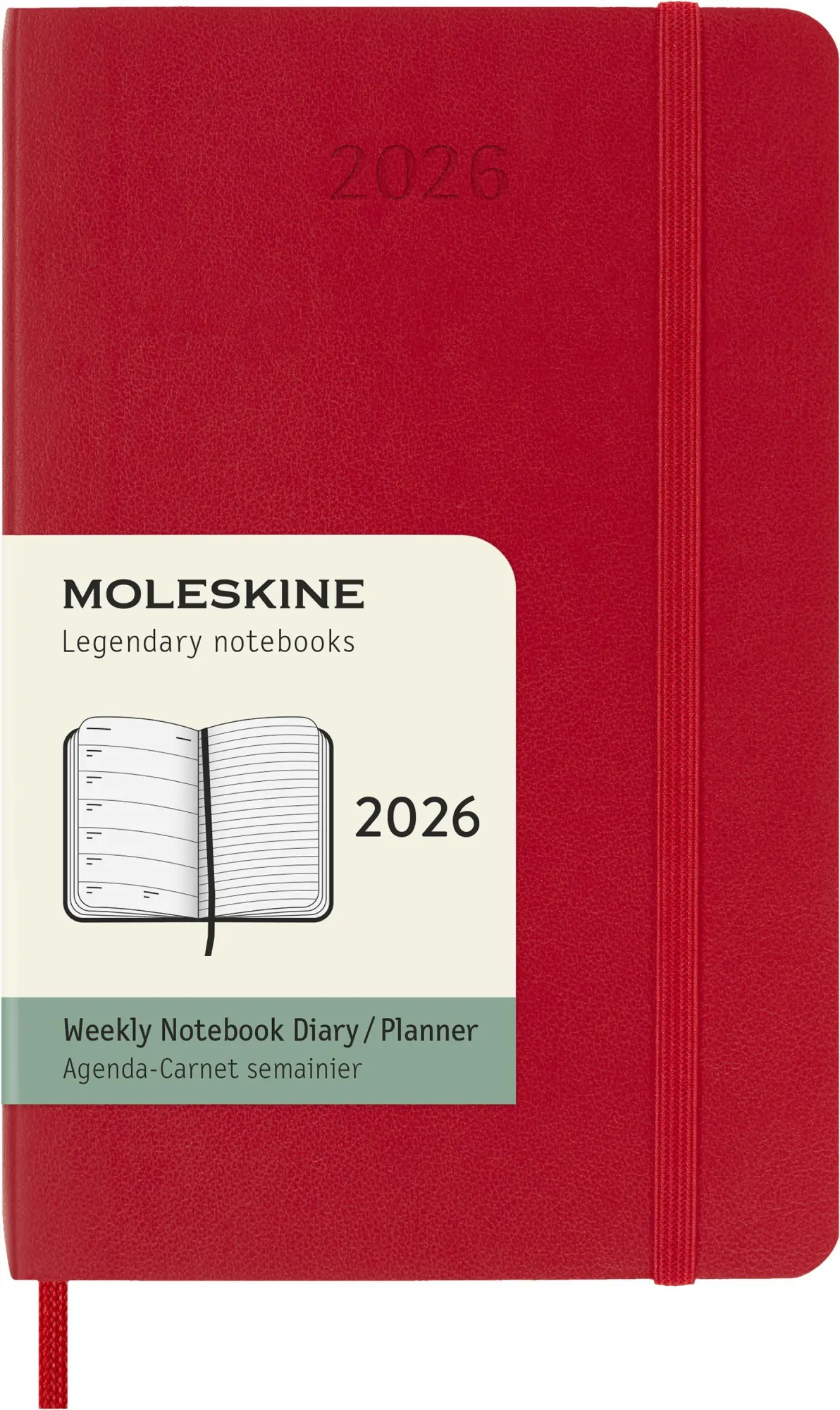 Bild: 8056999275228 | Moleskine 12 Monate Wochen Notizkalender 2026, Pocket/A6, 1 Wo = 1...