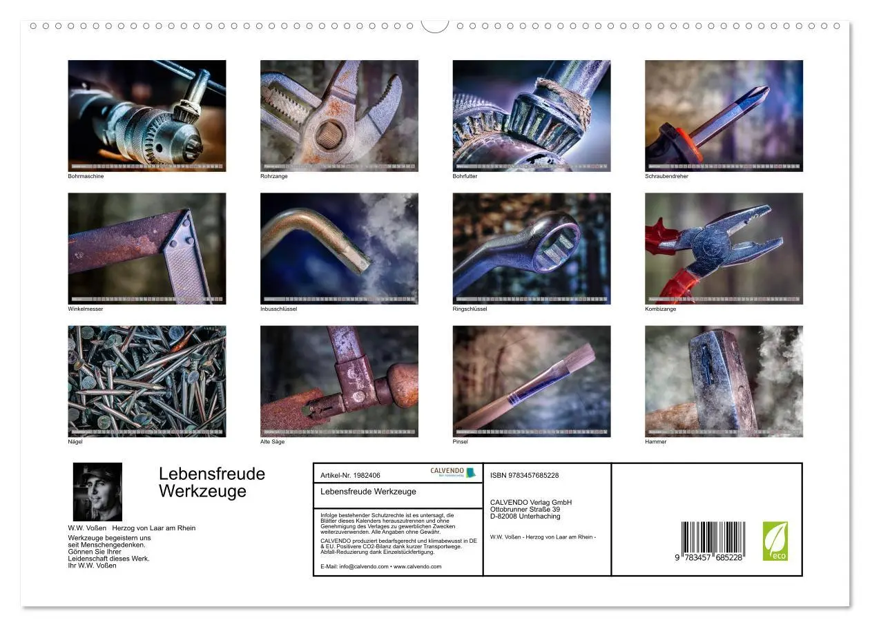 Bild: 9783457685228 | Lebensfreude Werkzeuge (hochwertiger Premium Wandkalender 2026 DIN...