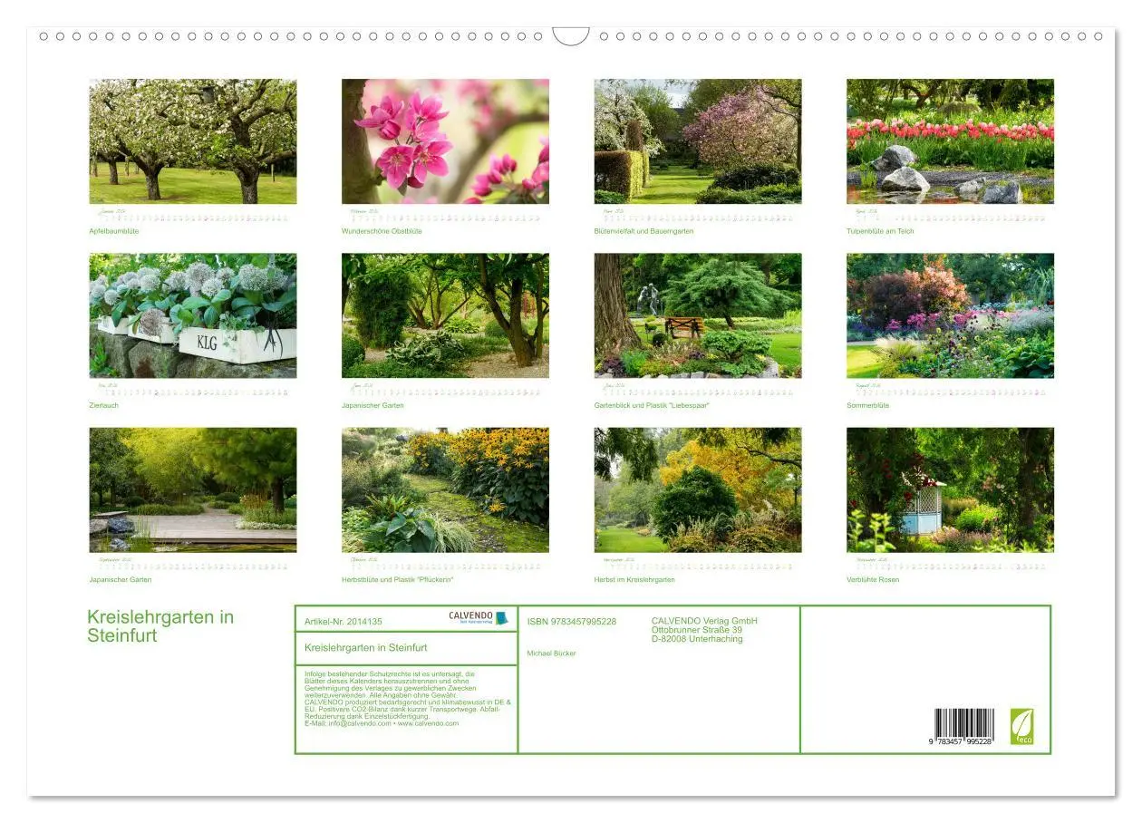 Bild: 9783457995228 | Kreislehrgarten in Steinfurt (Wandkalender 2026 DIN A2 quer),...
