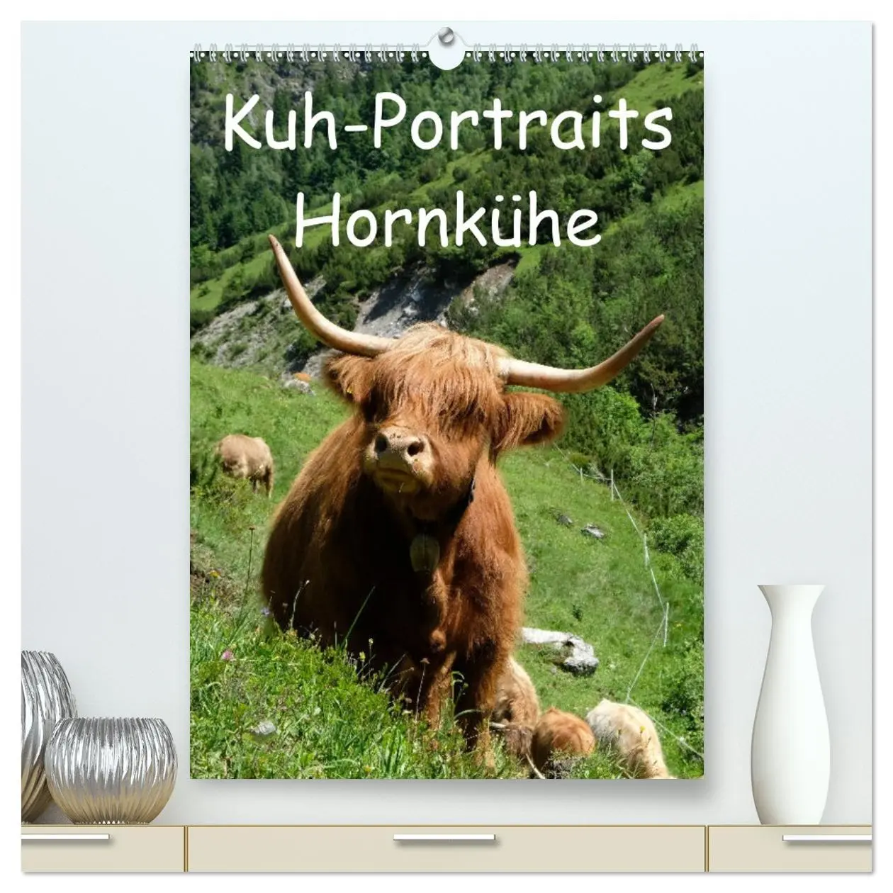 Cover: 9783516395228 | Kuhportraits Hornkühe (hochwertiger Premium Wandkalender 2026 DIN...
