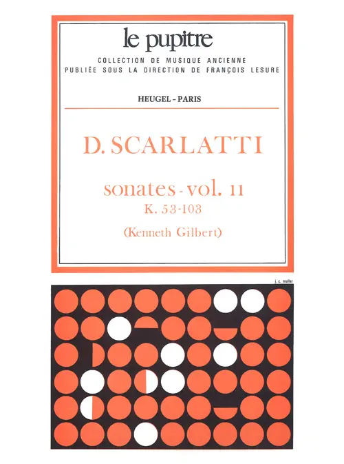 Cover: 9790047325228 | Sonates Volume 2 K53 - K103 | Domenico Scarlatti | Le Pupitre - Heugel